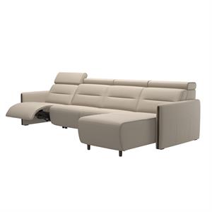 Stressless Emily Three Seater Power Left with Medium Long Seat Leather